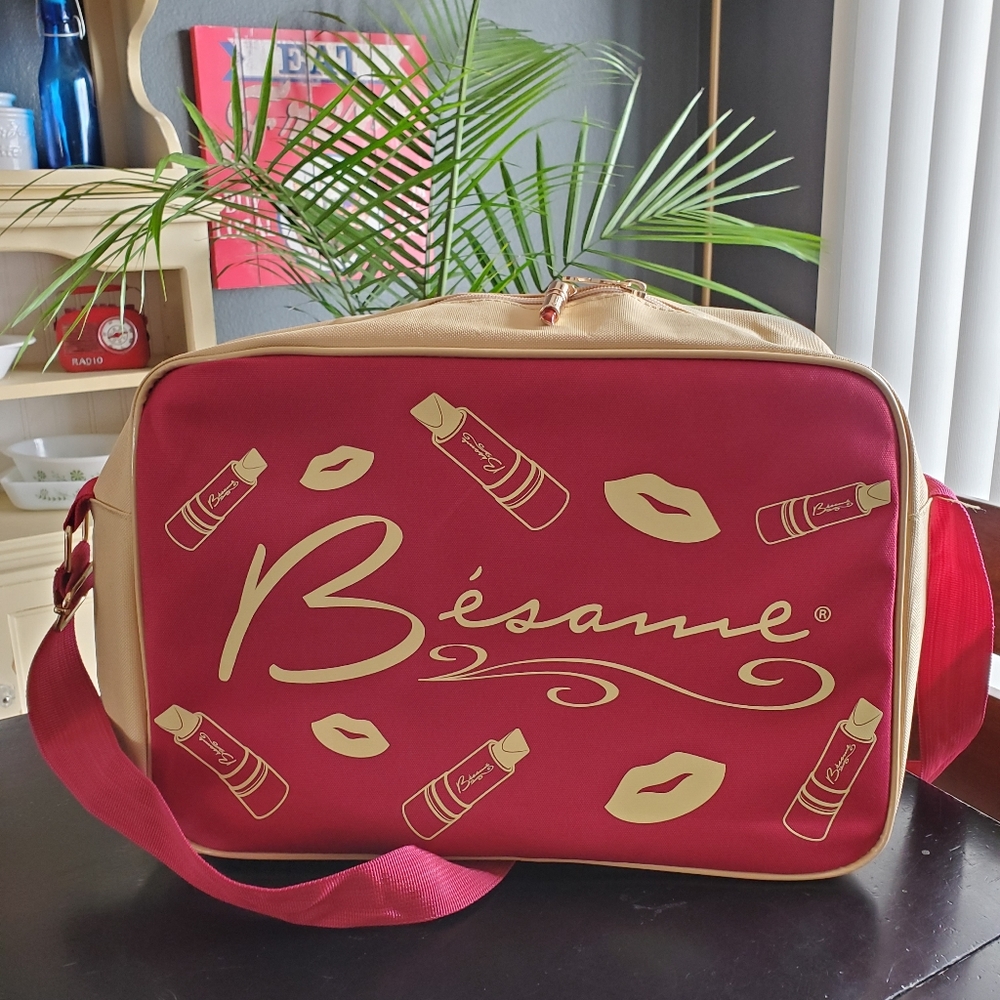 Red and Gold Crossbody Bag